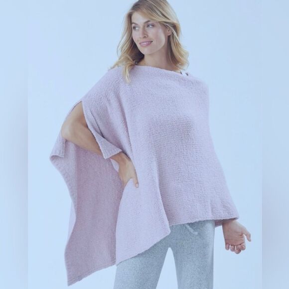 Tommy Bahama Island Soft Easy Pink Women's Poncho - Picture 2 of 9